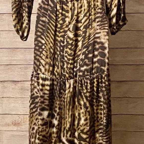 Leopard Maxi  Dress Size 6 - Picture 4 of 5